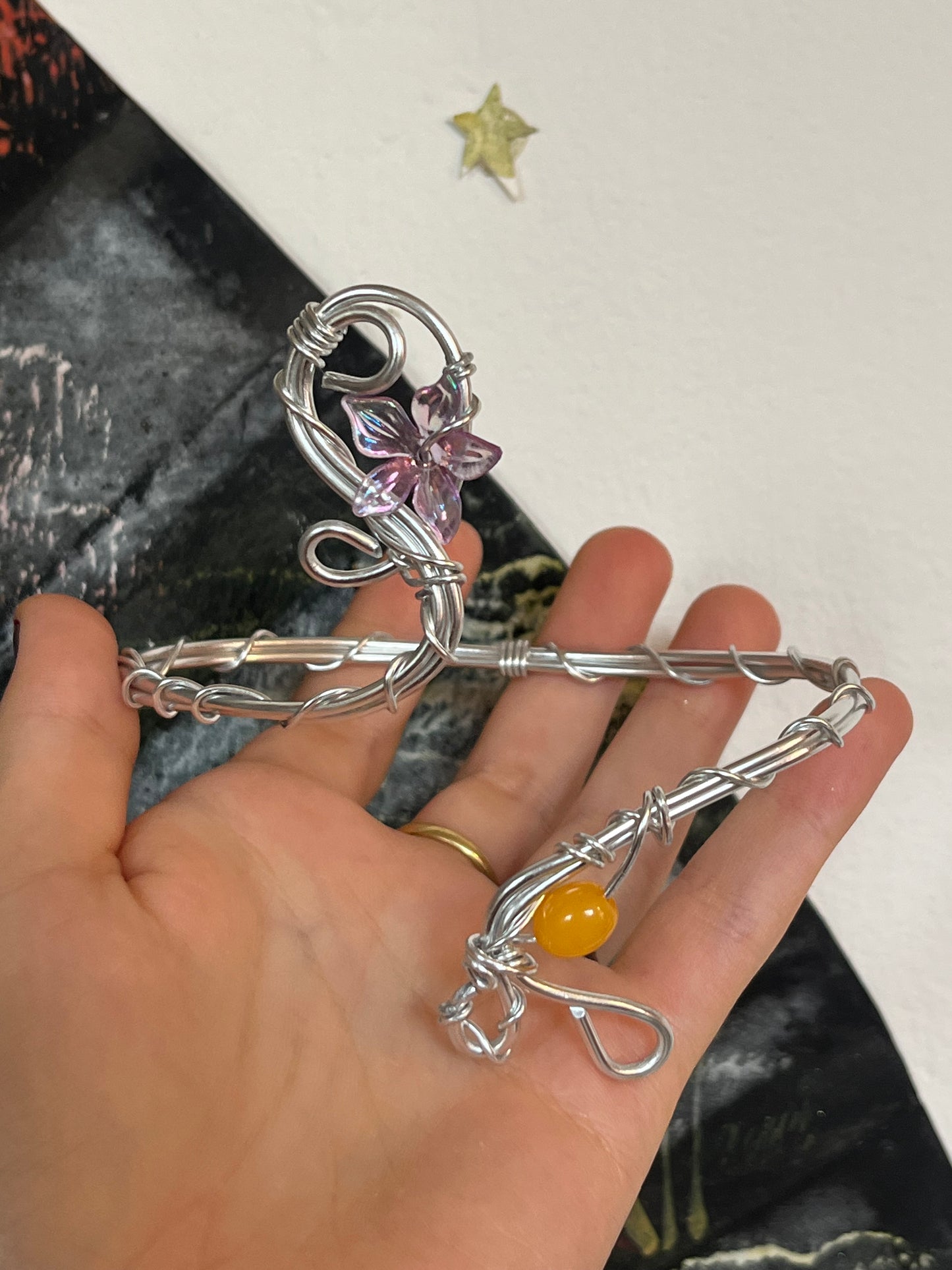 mărgele de flori pentru manșetă