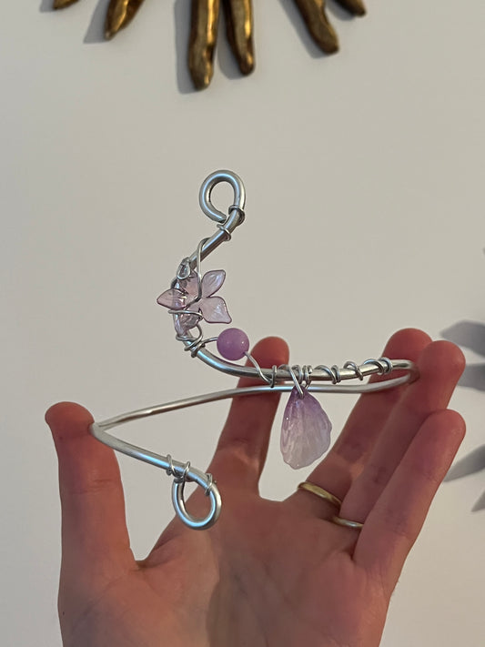 armcuff flower petal bead