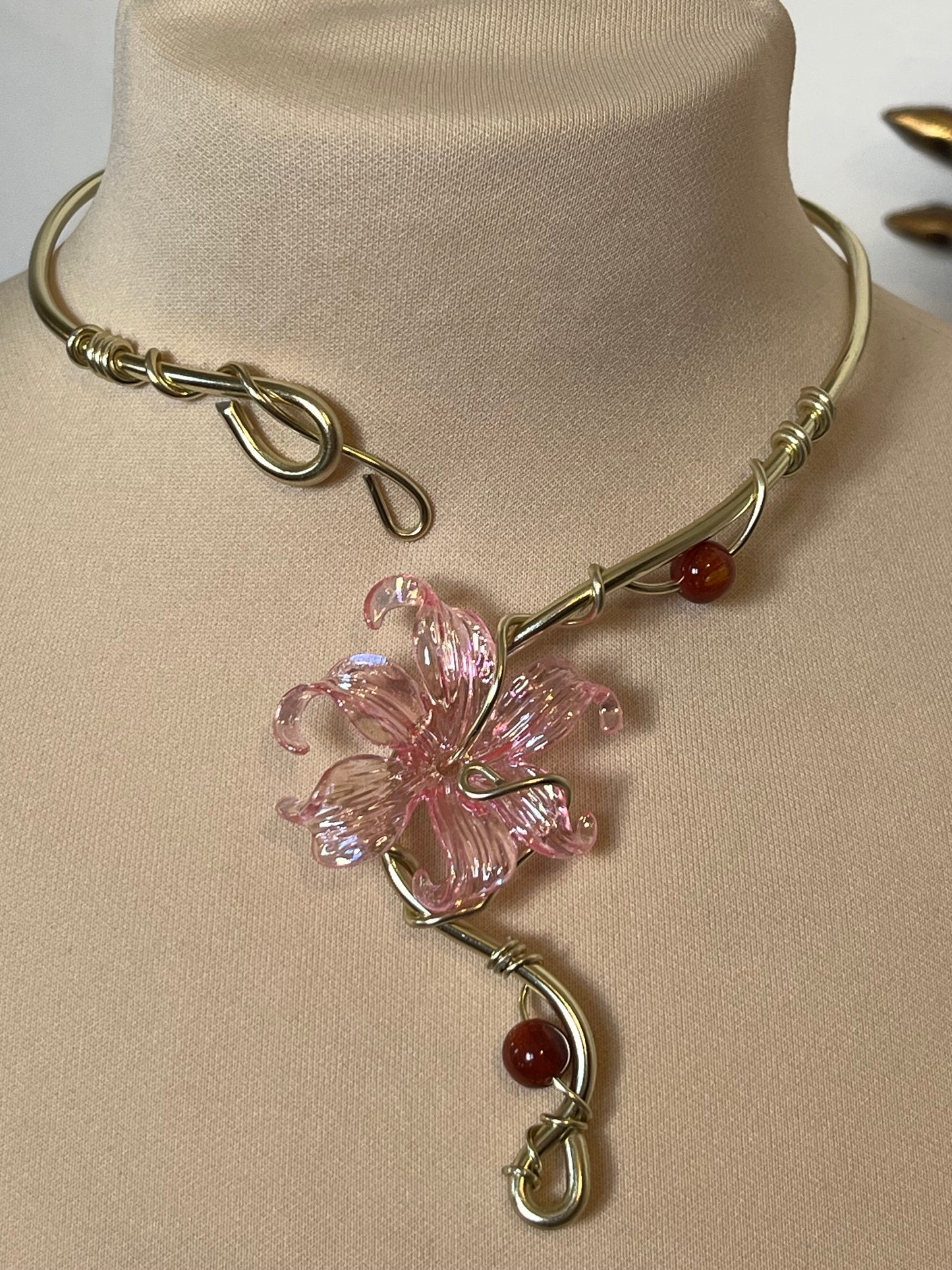 necklace flower beads