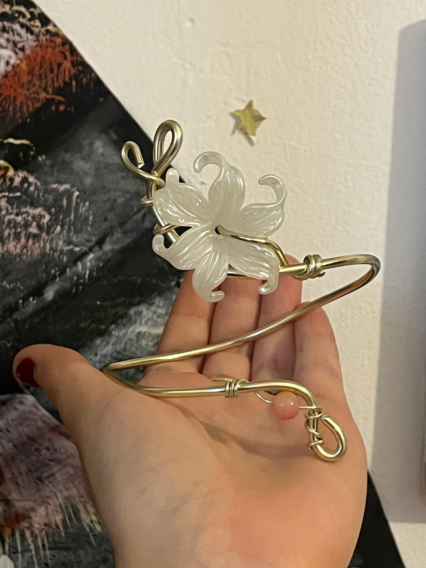 armcuff bead flower
