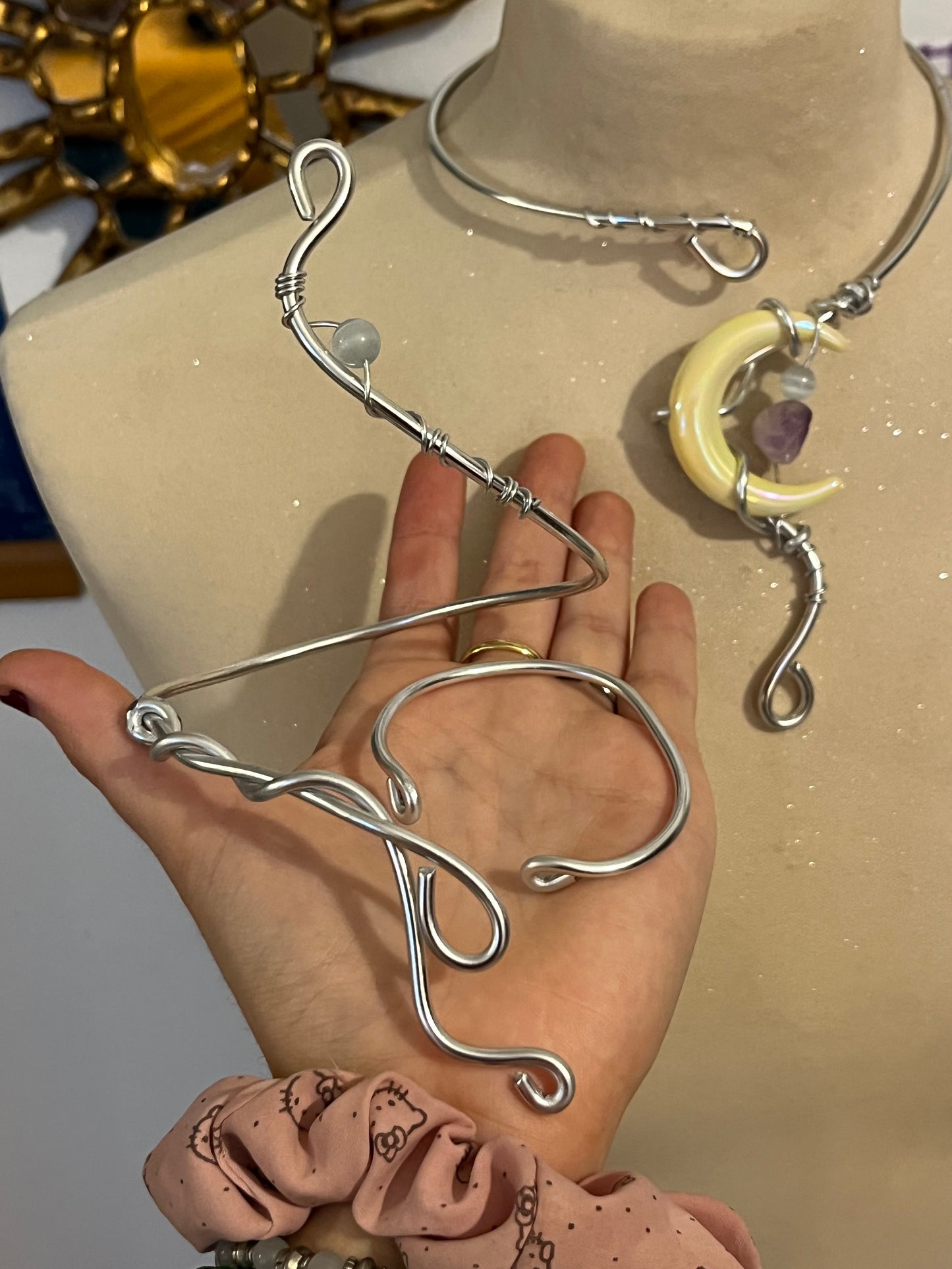 set da 3 collana armcuff bracciale