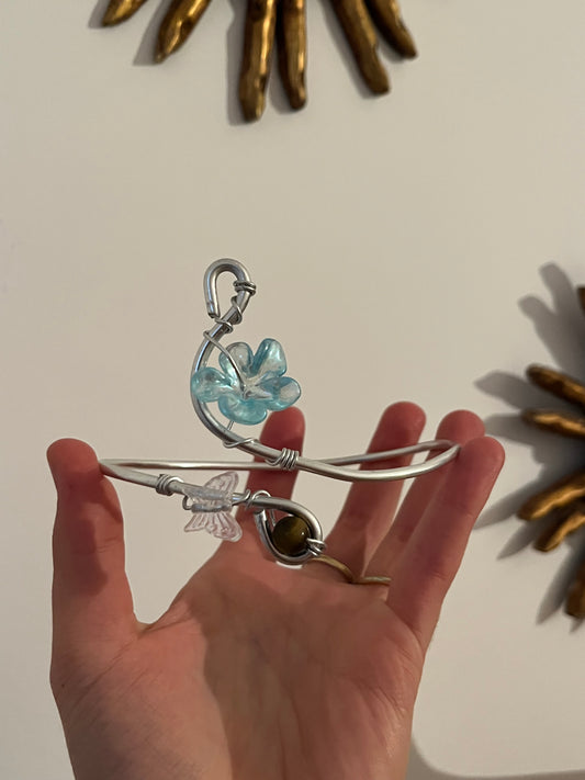 armcuff flower butterfly bead