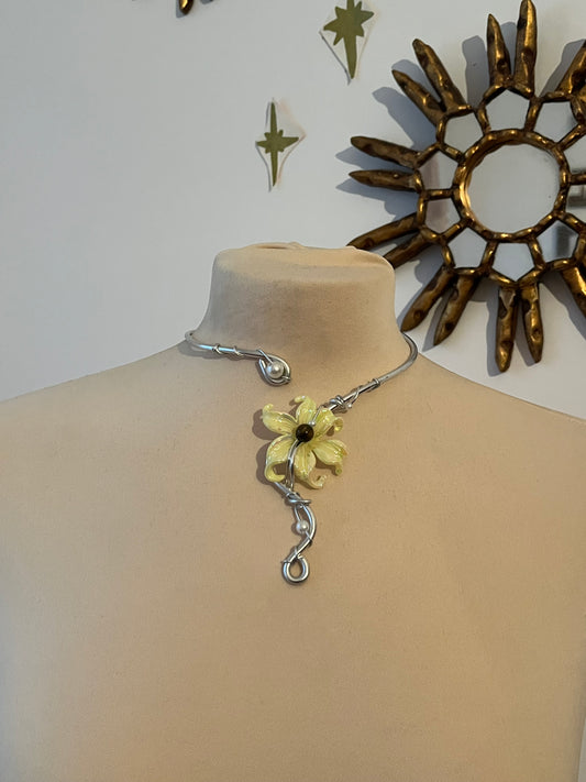 beads necklace yellow