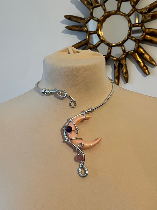 1necklace moon beads