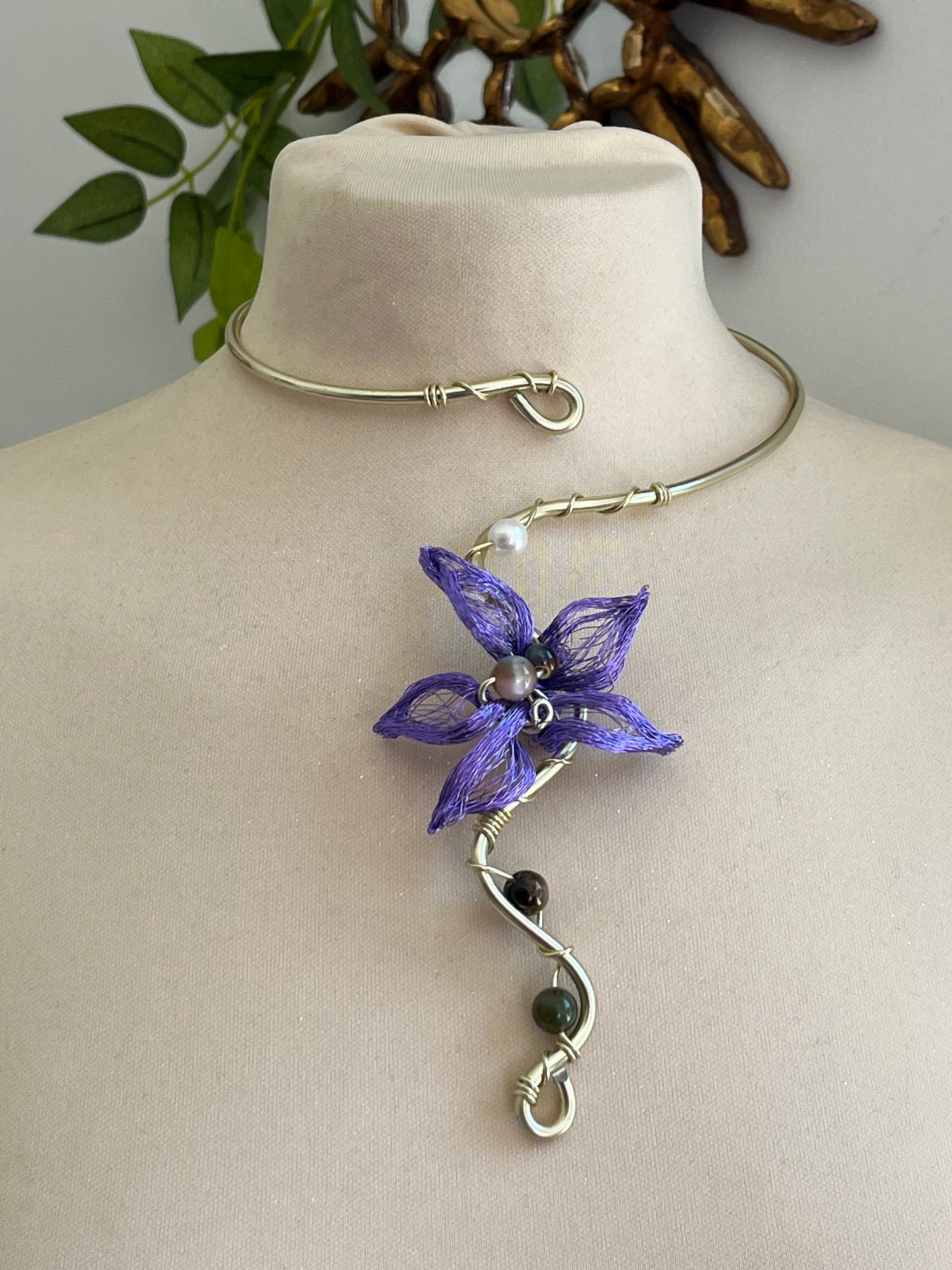 lotus flower necklace