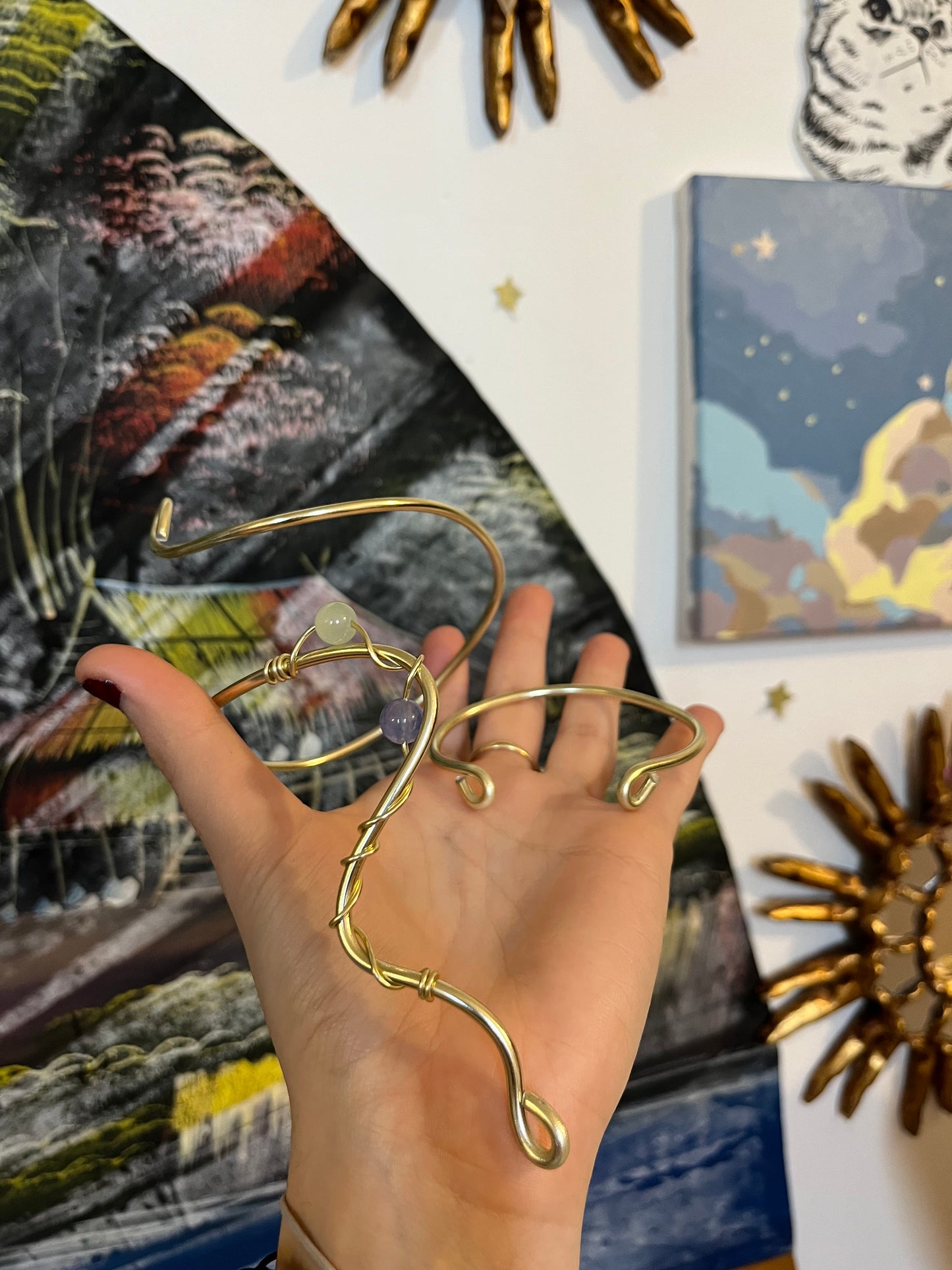 set armcuff bracelet gold colour