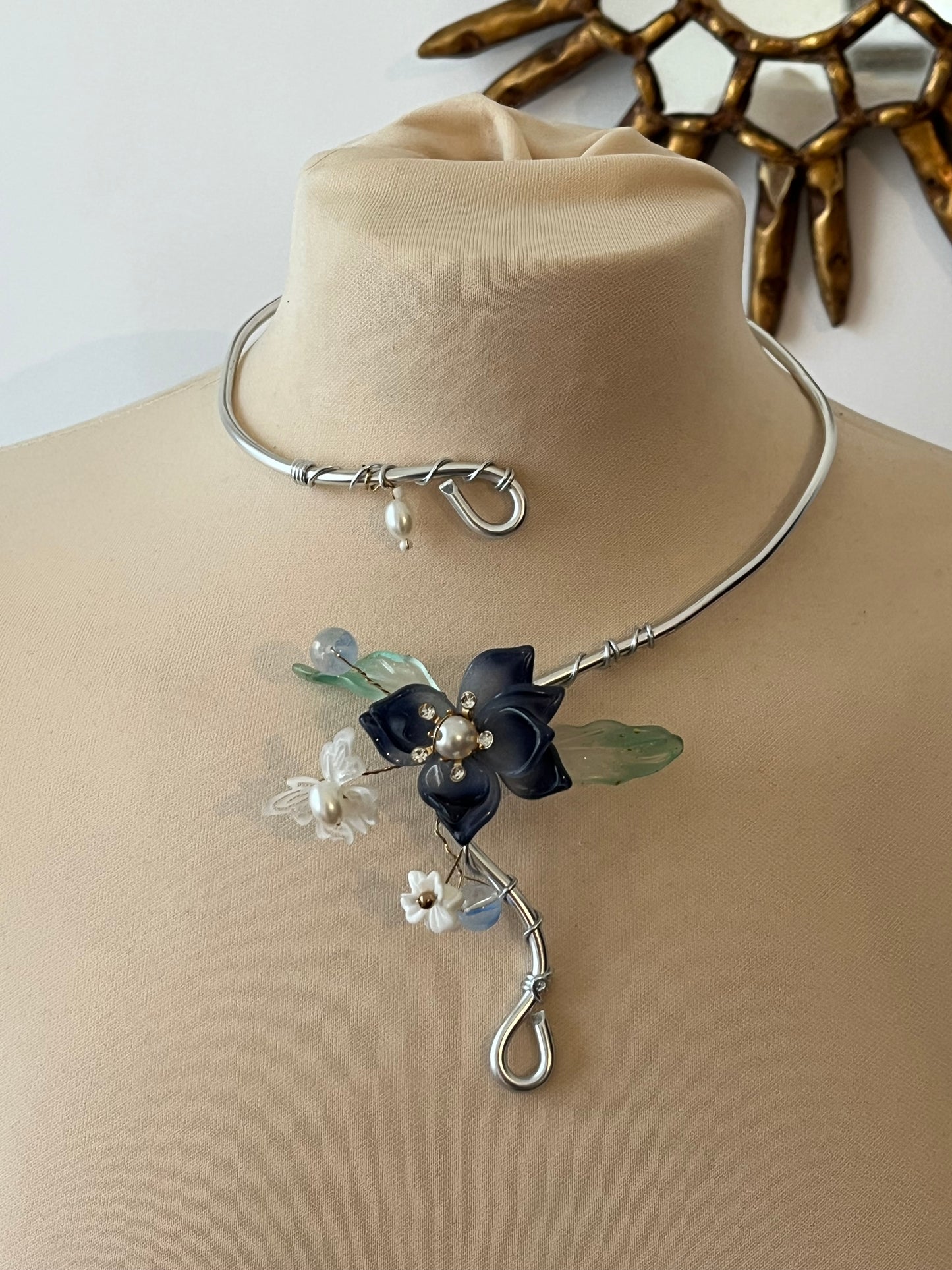 1fairy butterfly flower necklace