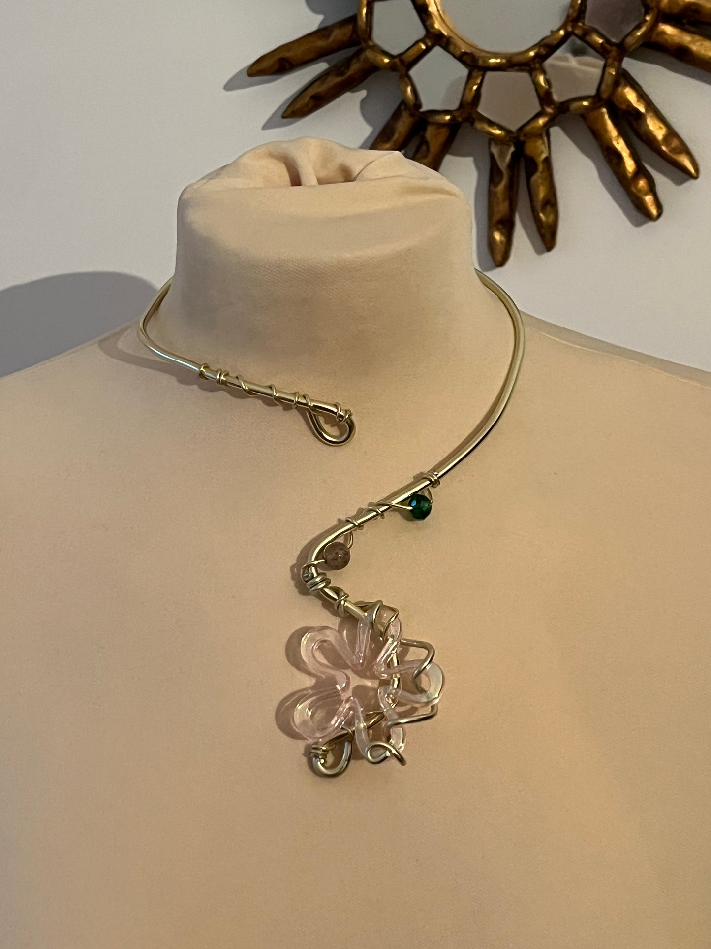 necklace flower beads