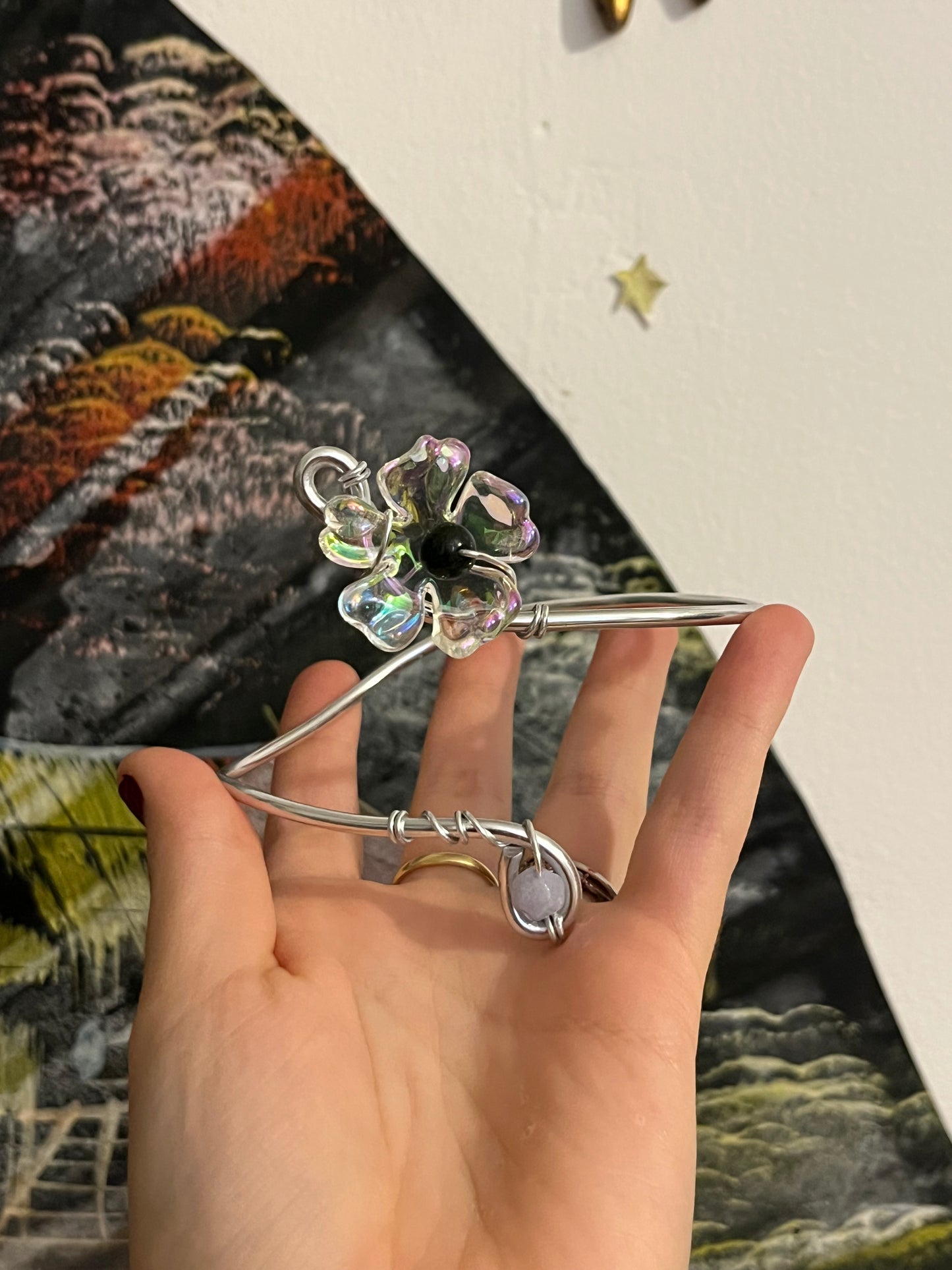 armcuff beads flower