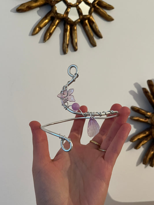 armcuff flower petal bead