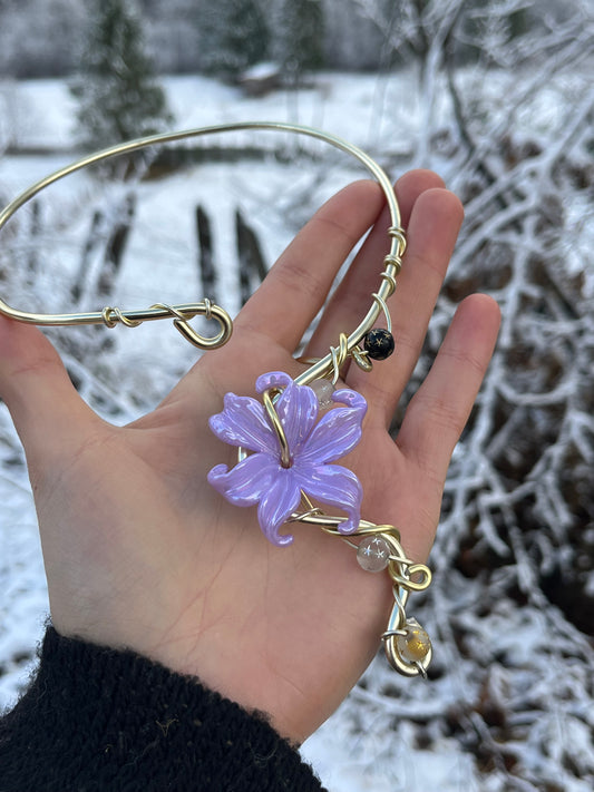 winter necklace beads