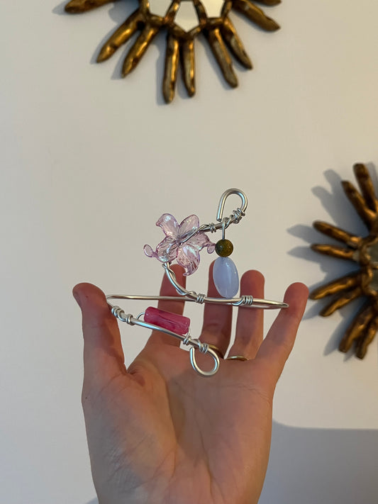 armcuff flower beads