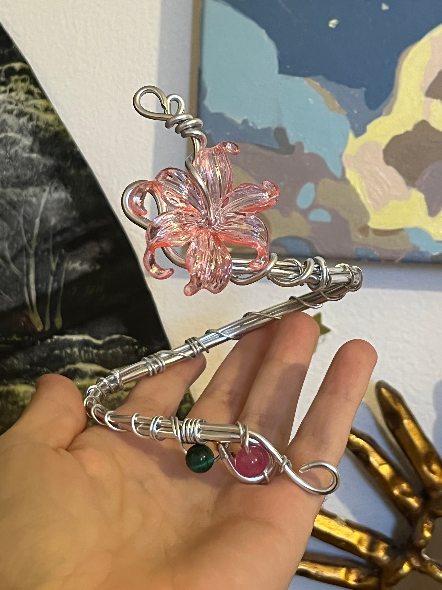 armcuff beads flower