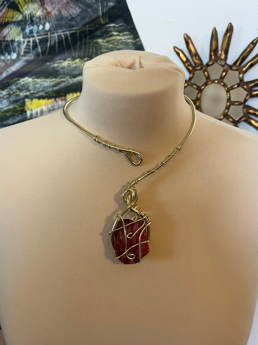 love witch inspired necklace real stone