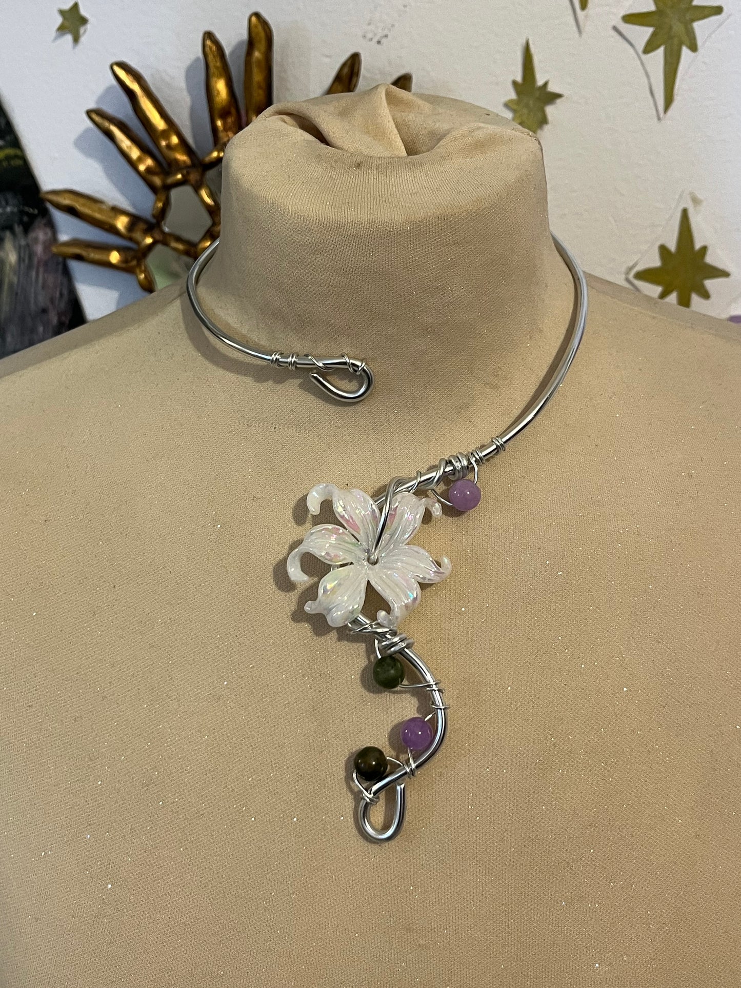 necklace beads flower