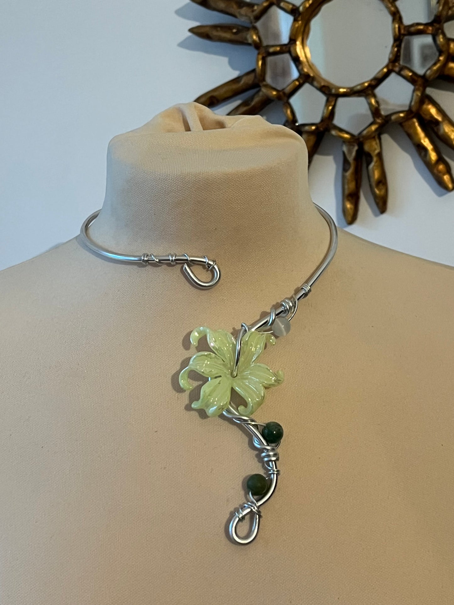 necklace flower beads