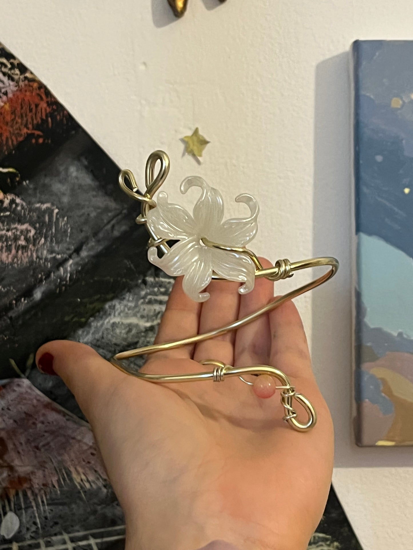 armcuff bead flower