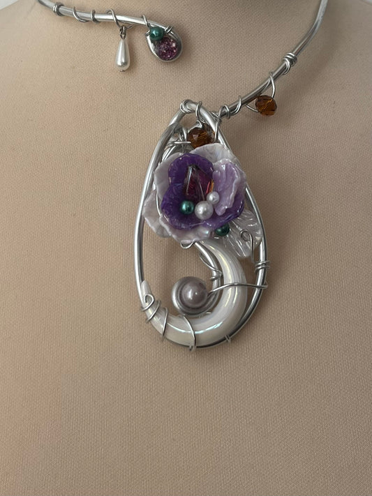 Enchanted Briar moon necklace