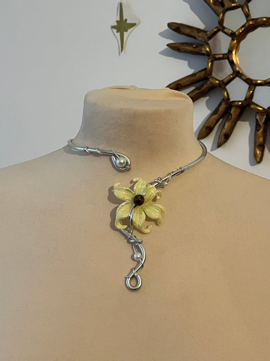 beads necklace yellow