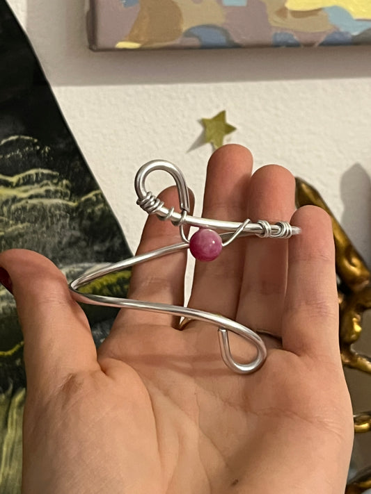 bracelet pink bead