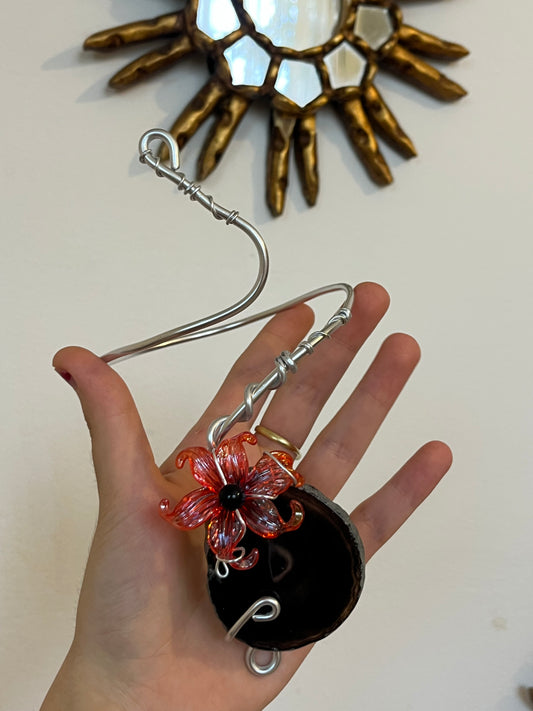 armcuff agate flower