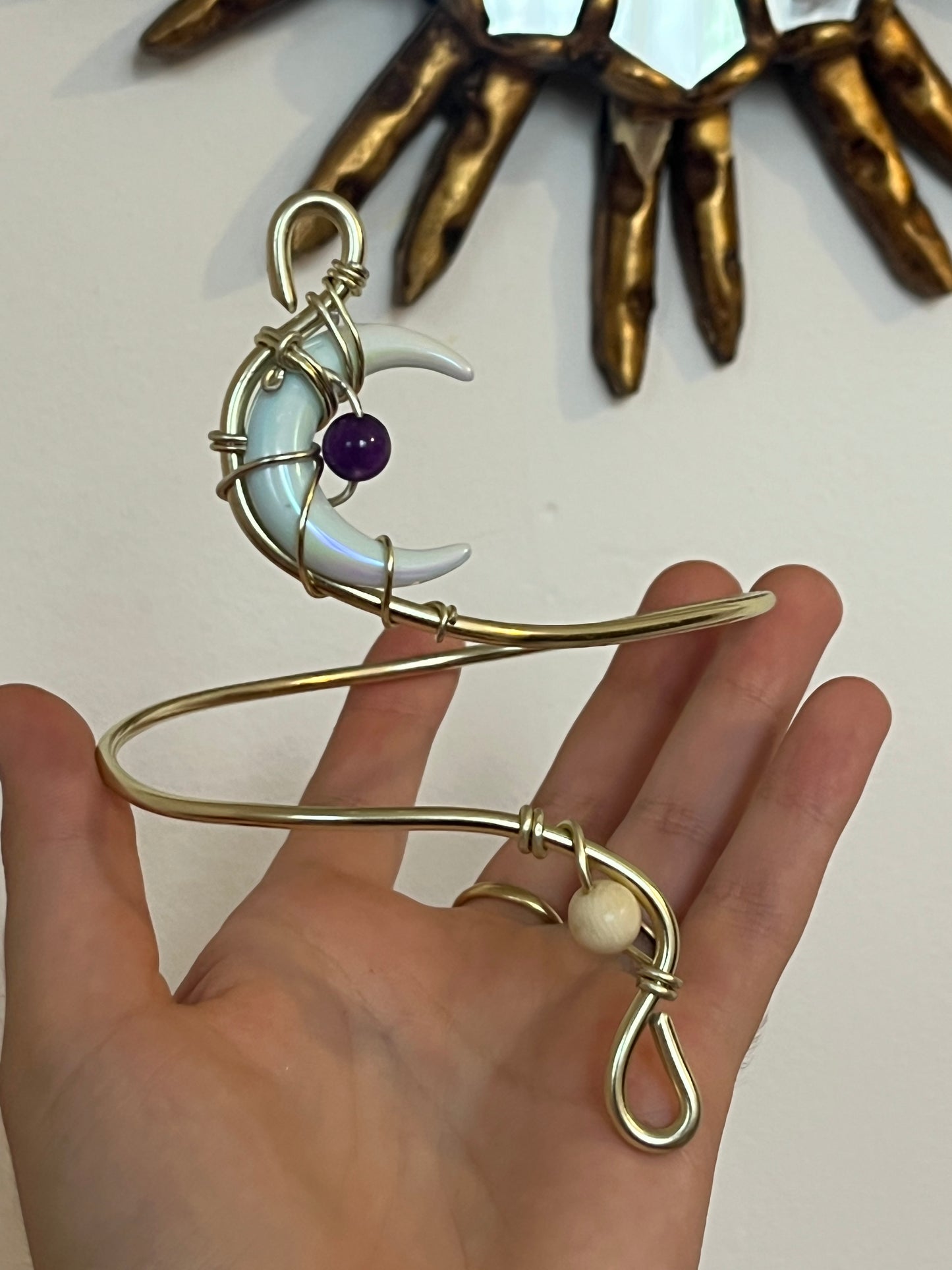 armcuff moon bead