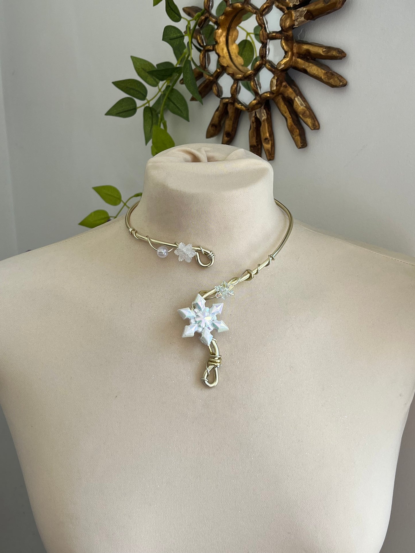 white winter necklace