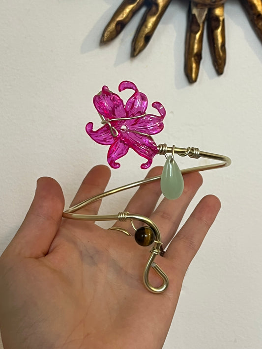 armcuff flower beads princess