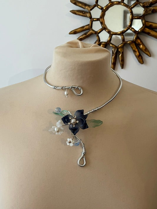 1fairy butterfly flower necklace