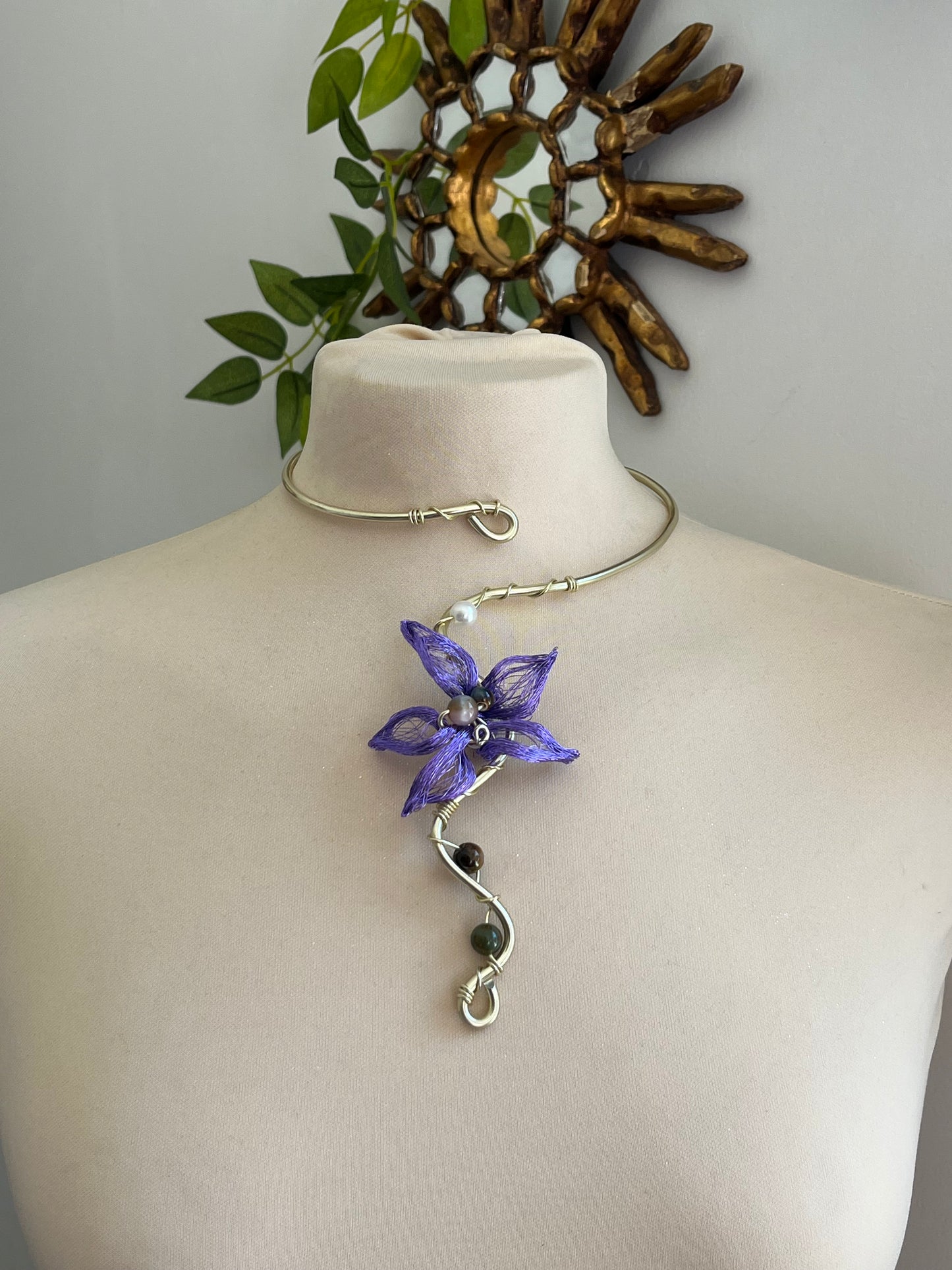 lotus flower necklace