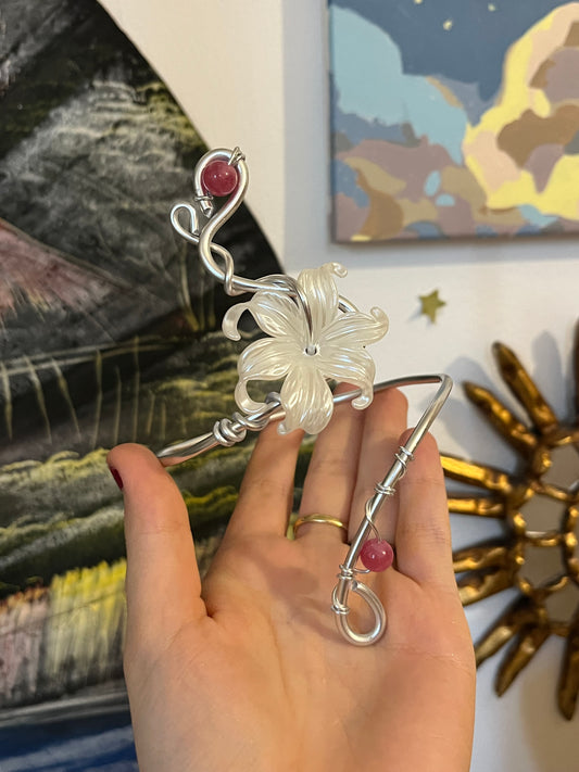 armcuff flower beads