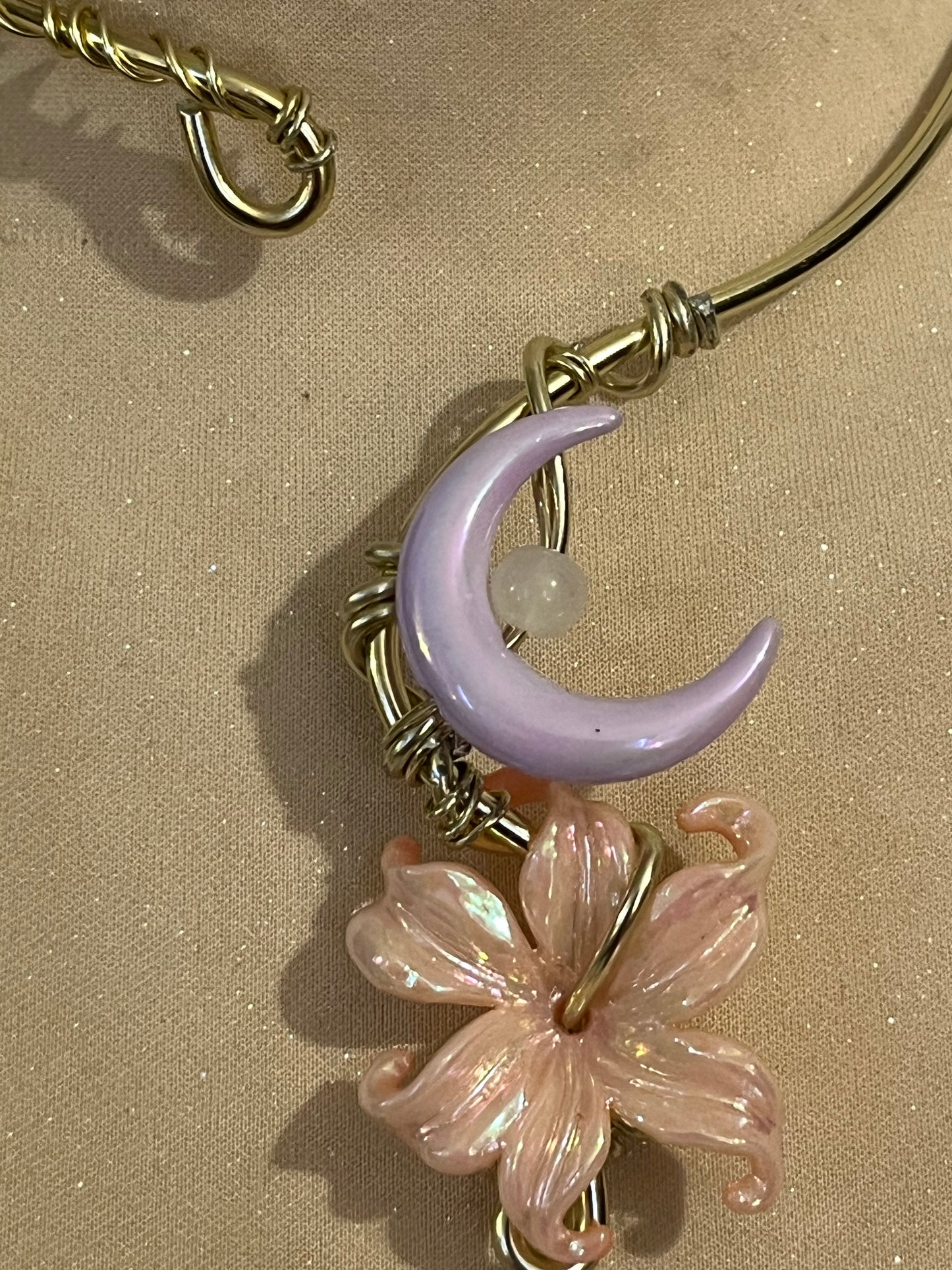 collana necklace luna fiore