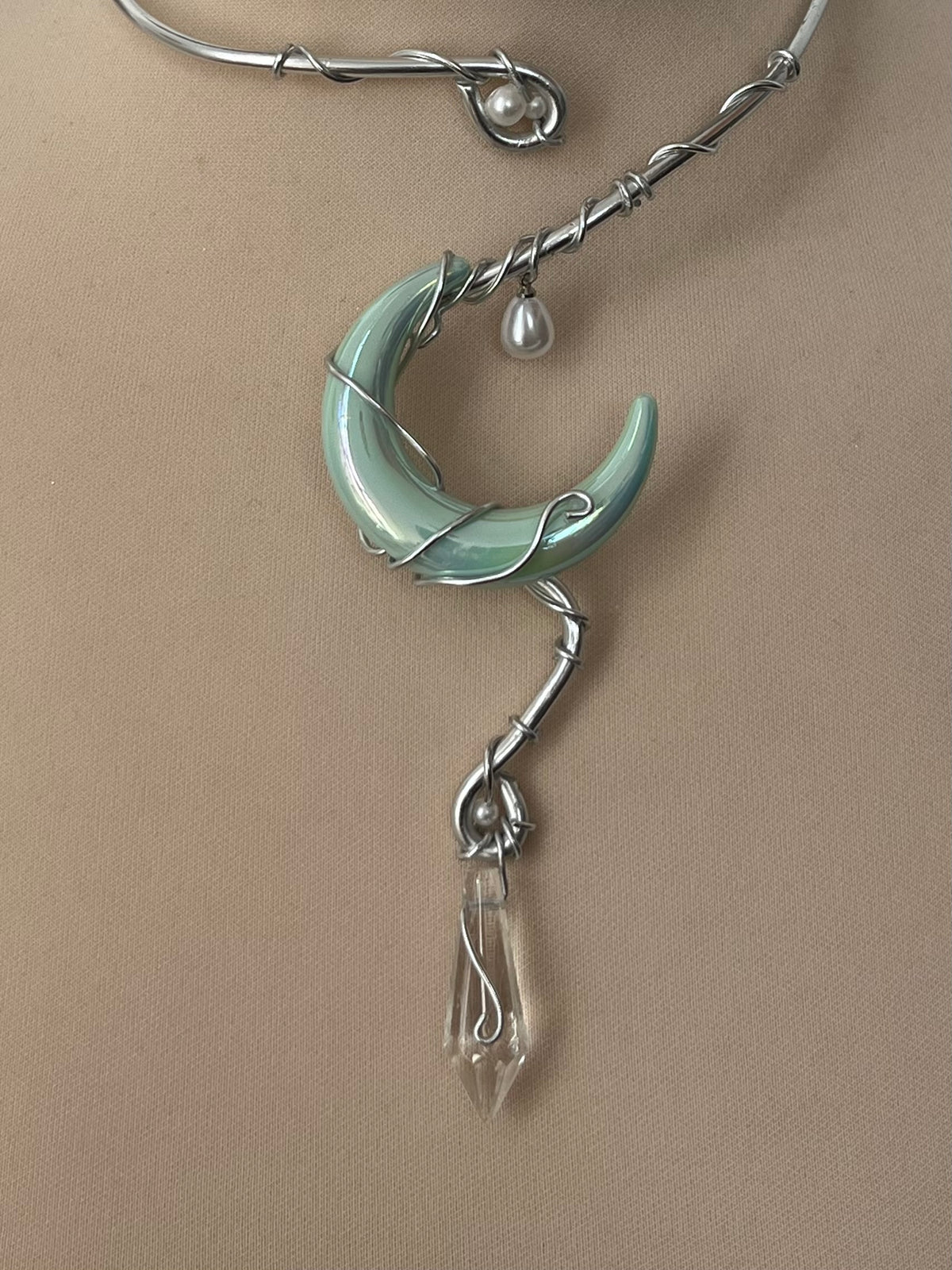 Asphodel Dream moon necklace