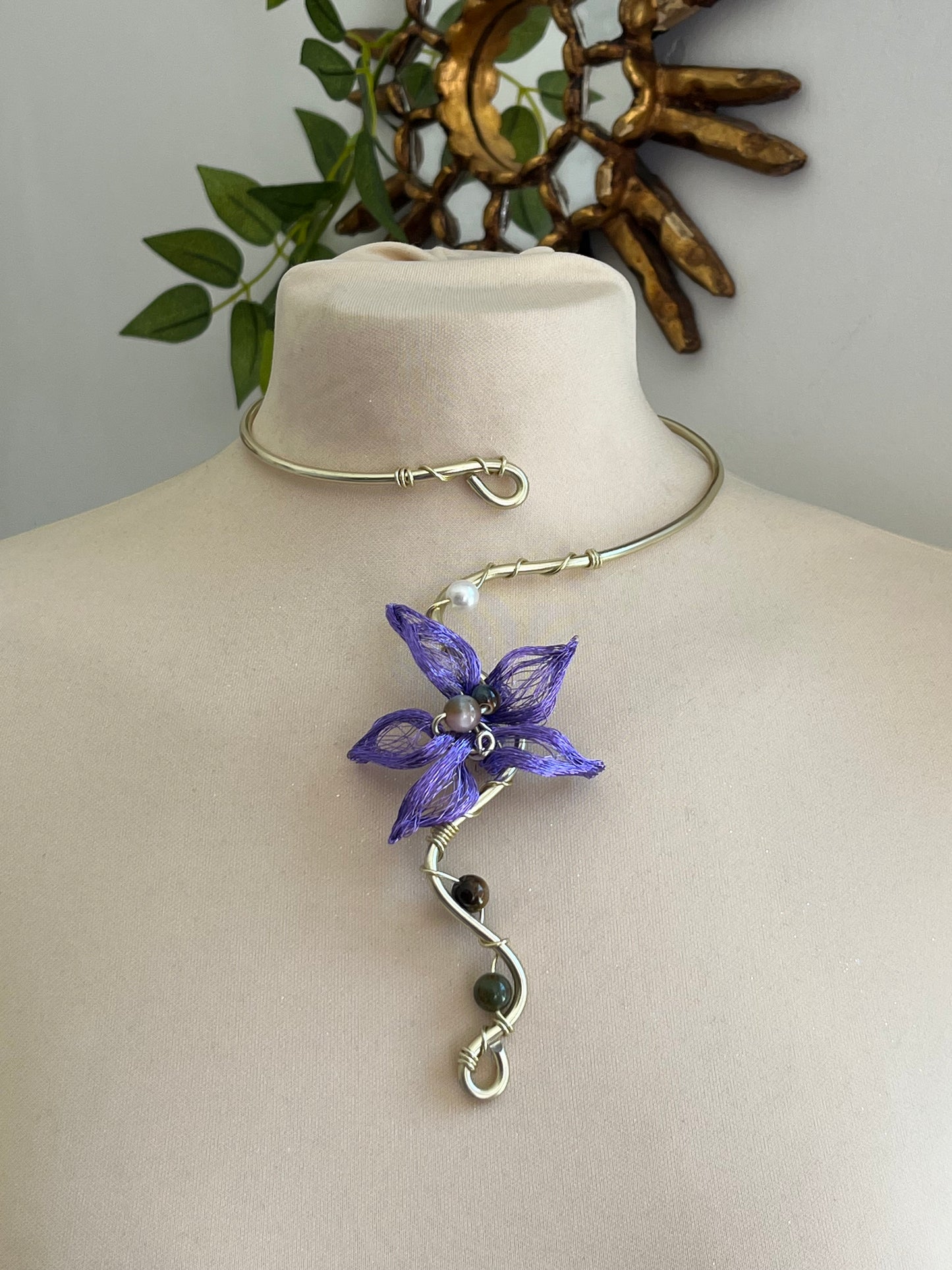 lotus flower necklace