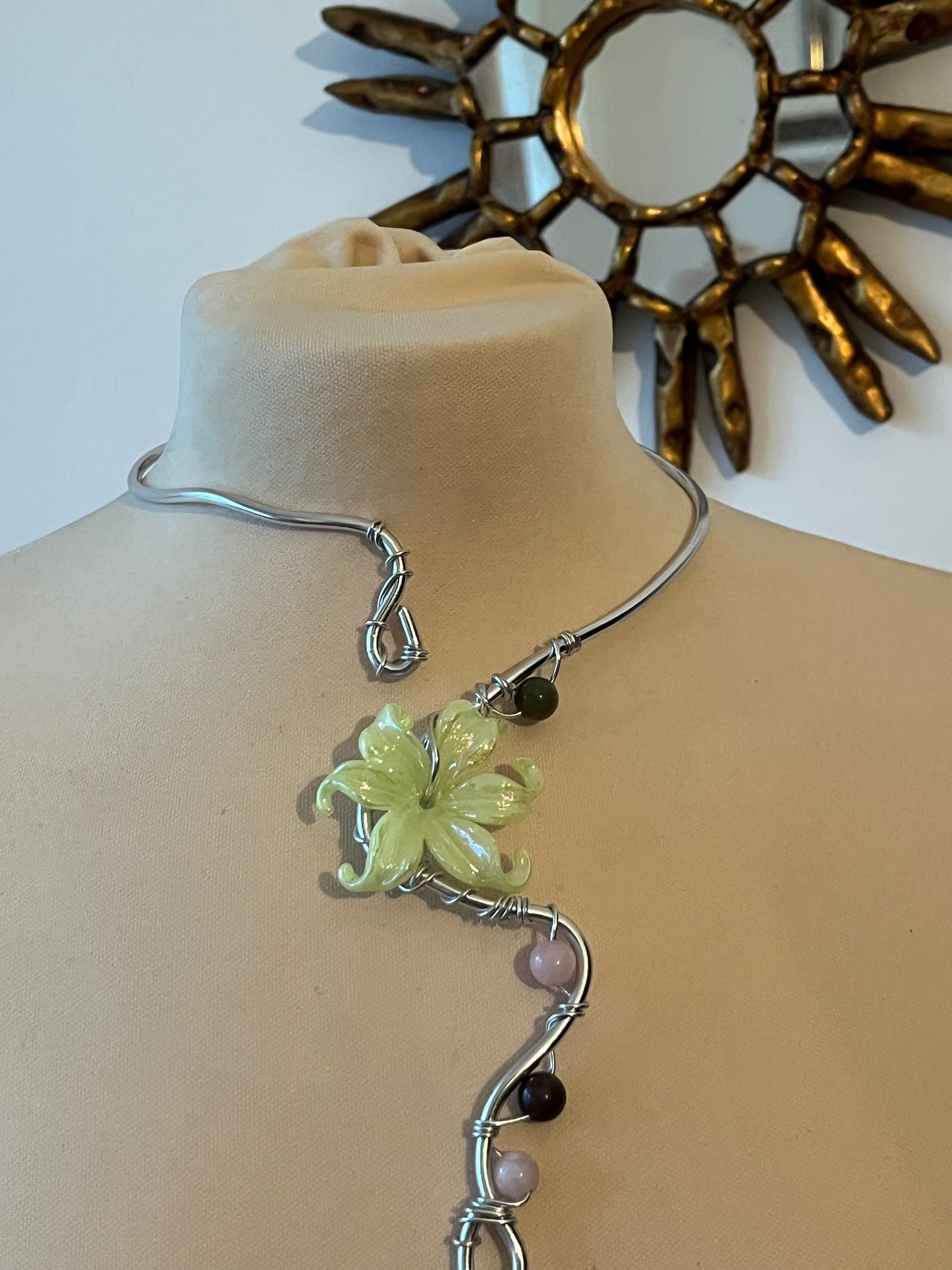 necklace flower beads