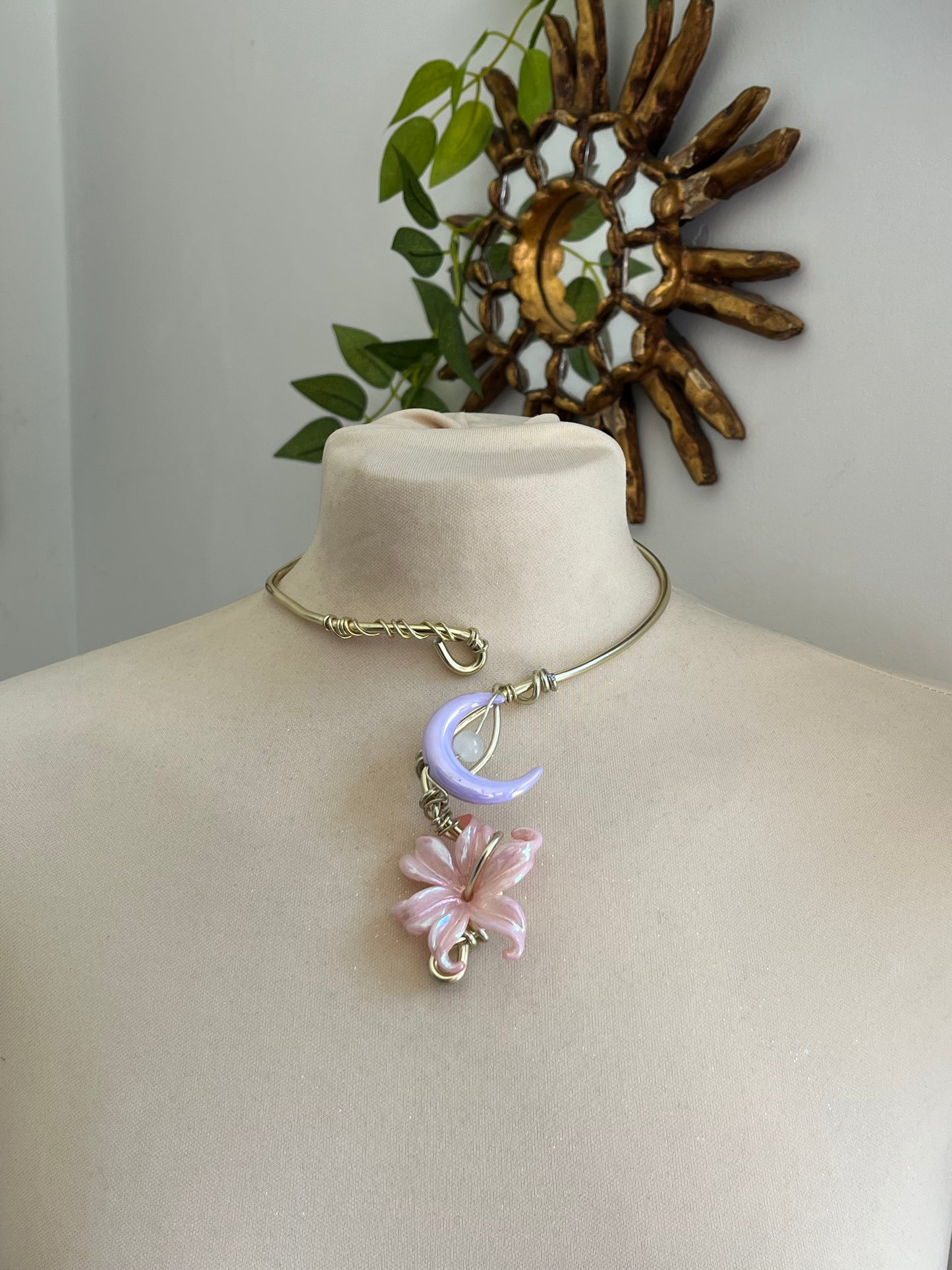 magnolia moon necklace