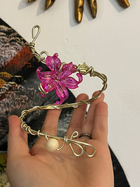 armcuff bead flower