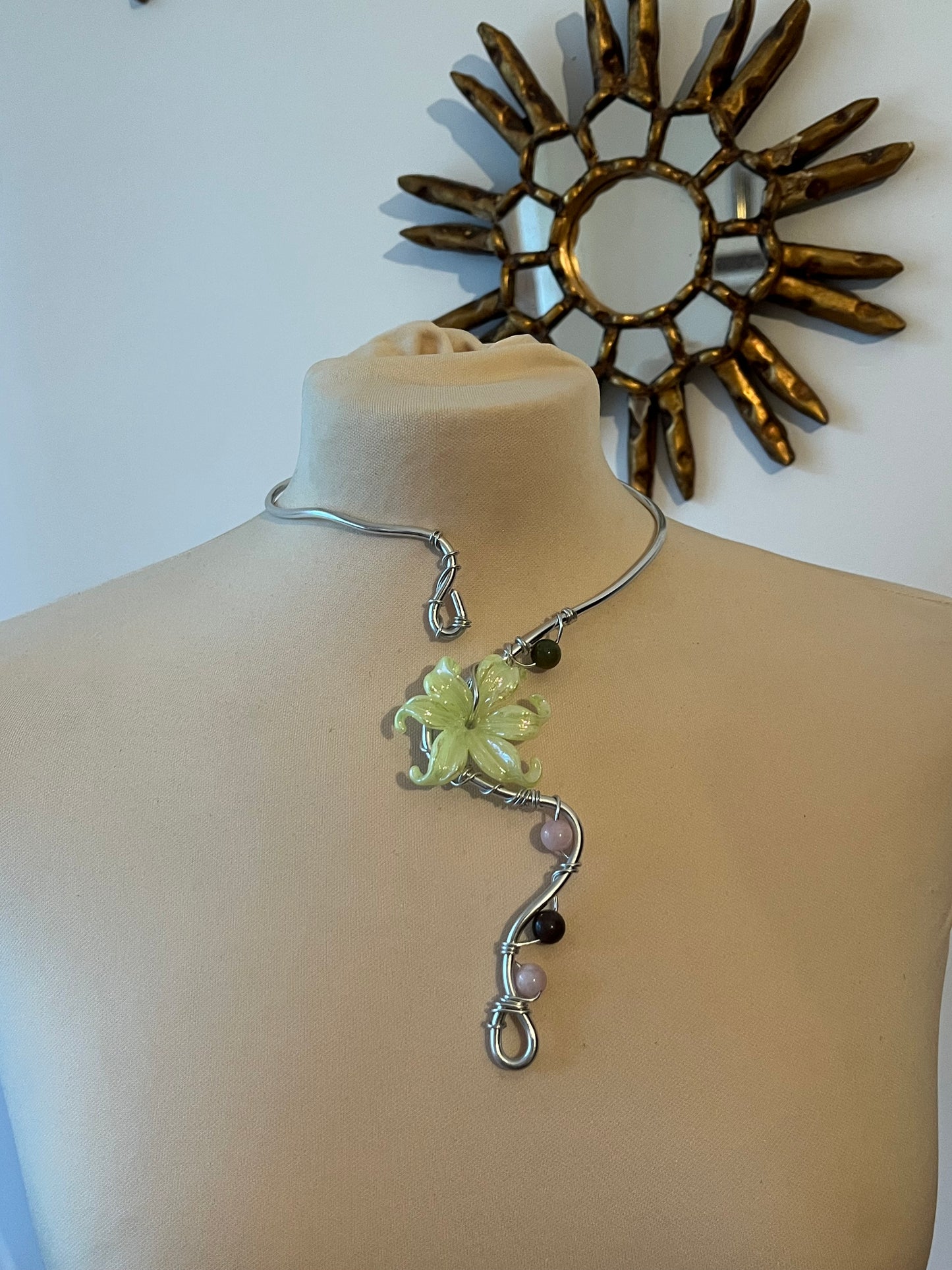 necklace flower beads