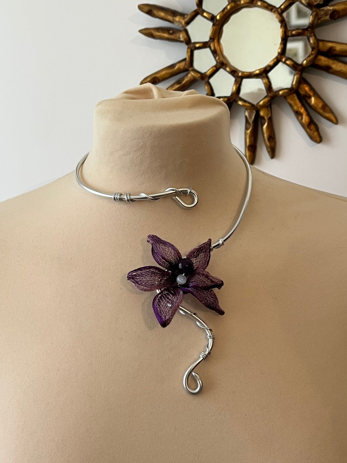 handmade purple flower