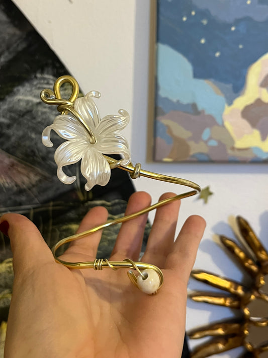 armcuff bead flower