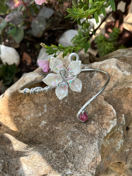 armcuff handmade flower