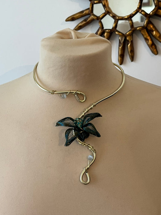 handmade butterfly fairy necklace