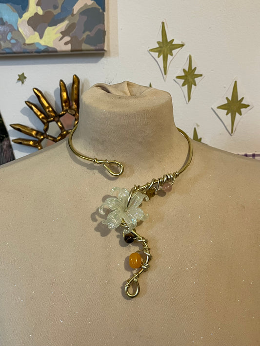 necklace flower beads