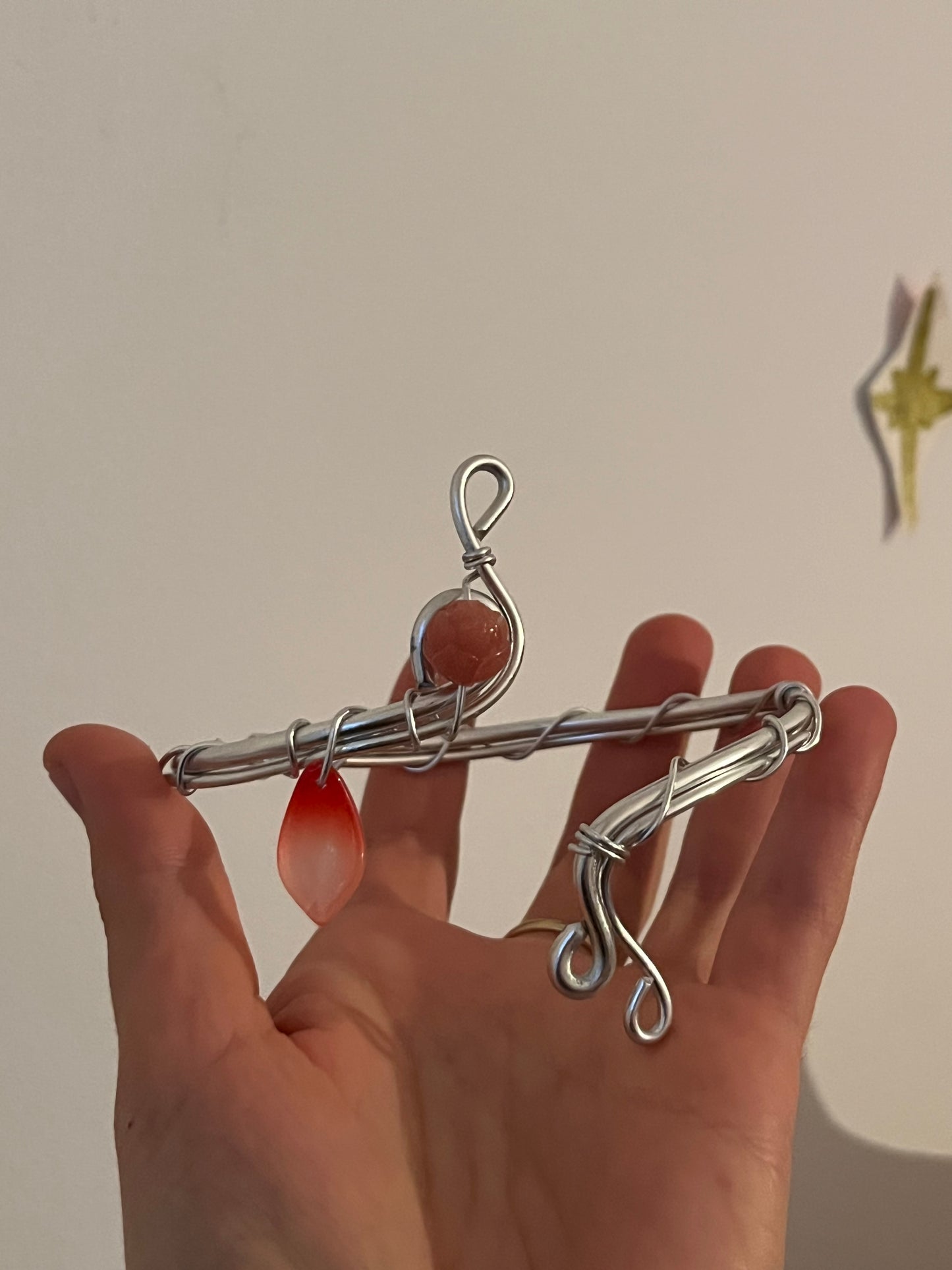 1armcuff glass petal beads