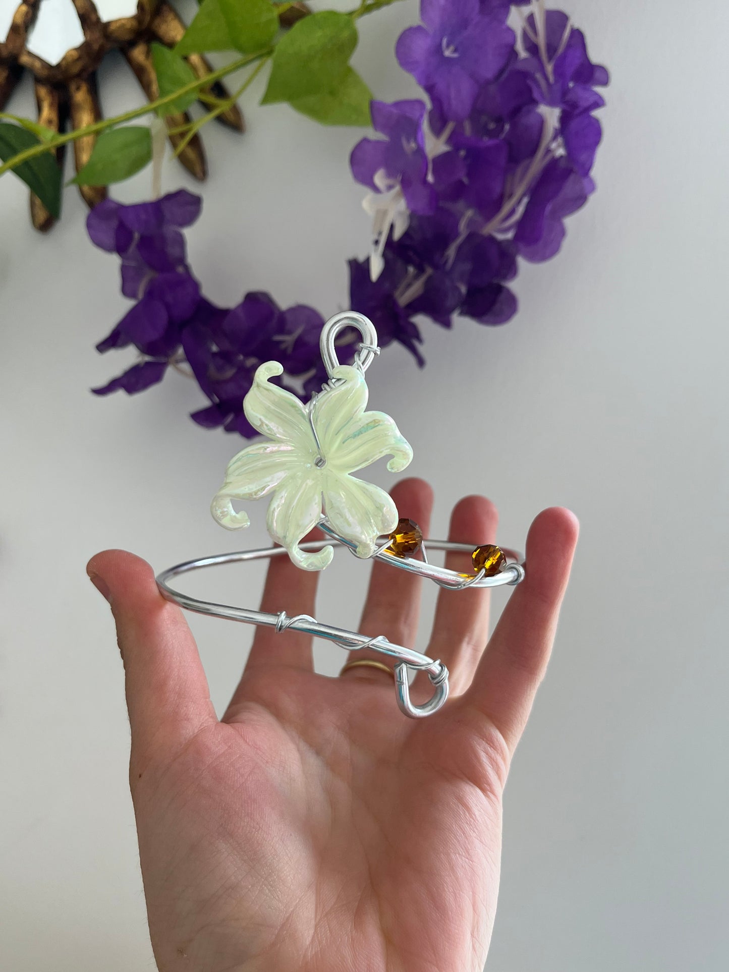 ortensia flower beads armcuff