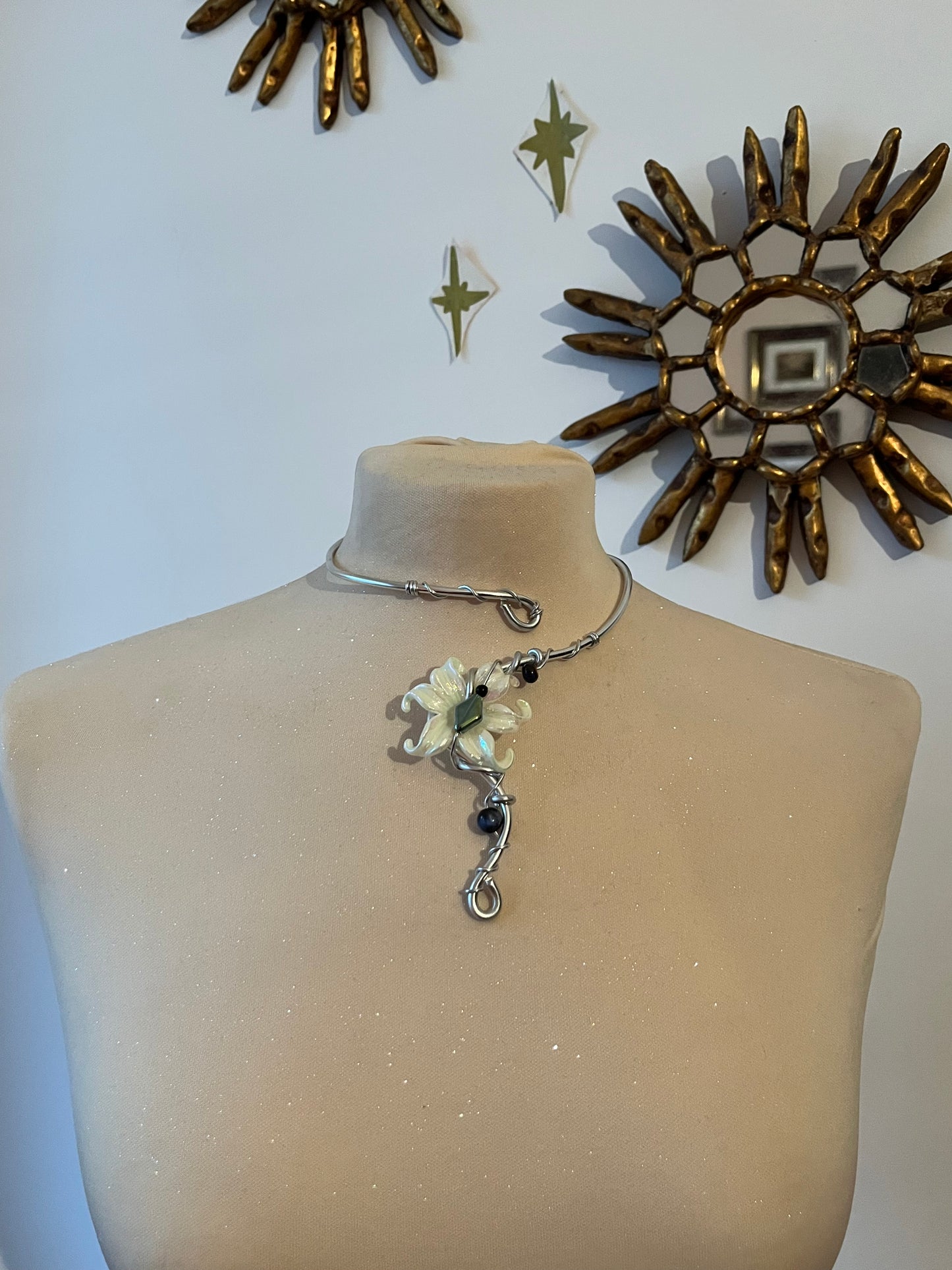 1flower beads necklace