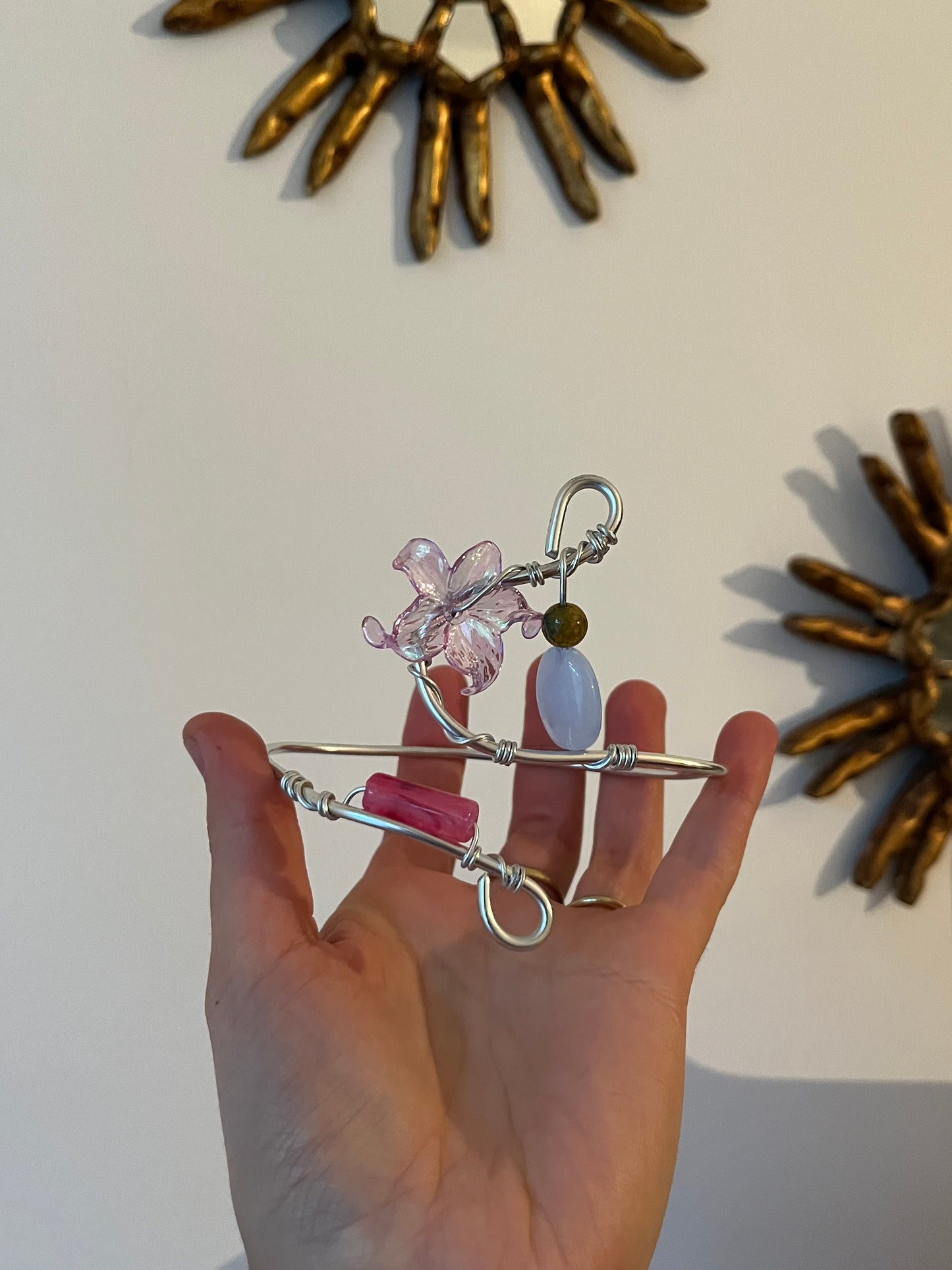 armcuff flower beads