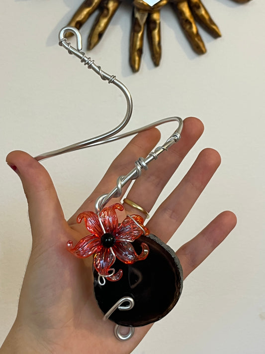 armcuff agate flower