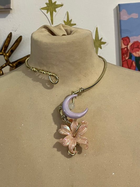 collana necklace luna fiore