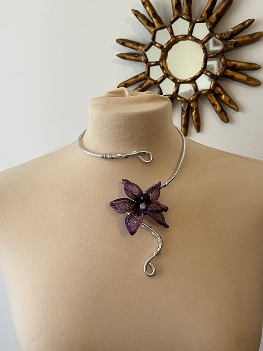 handmade purple flower